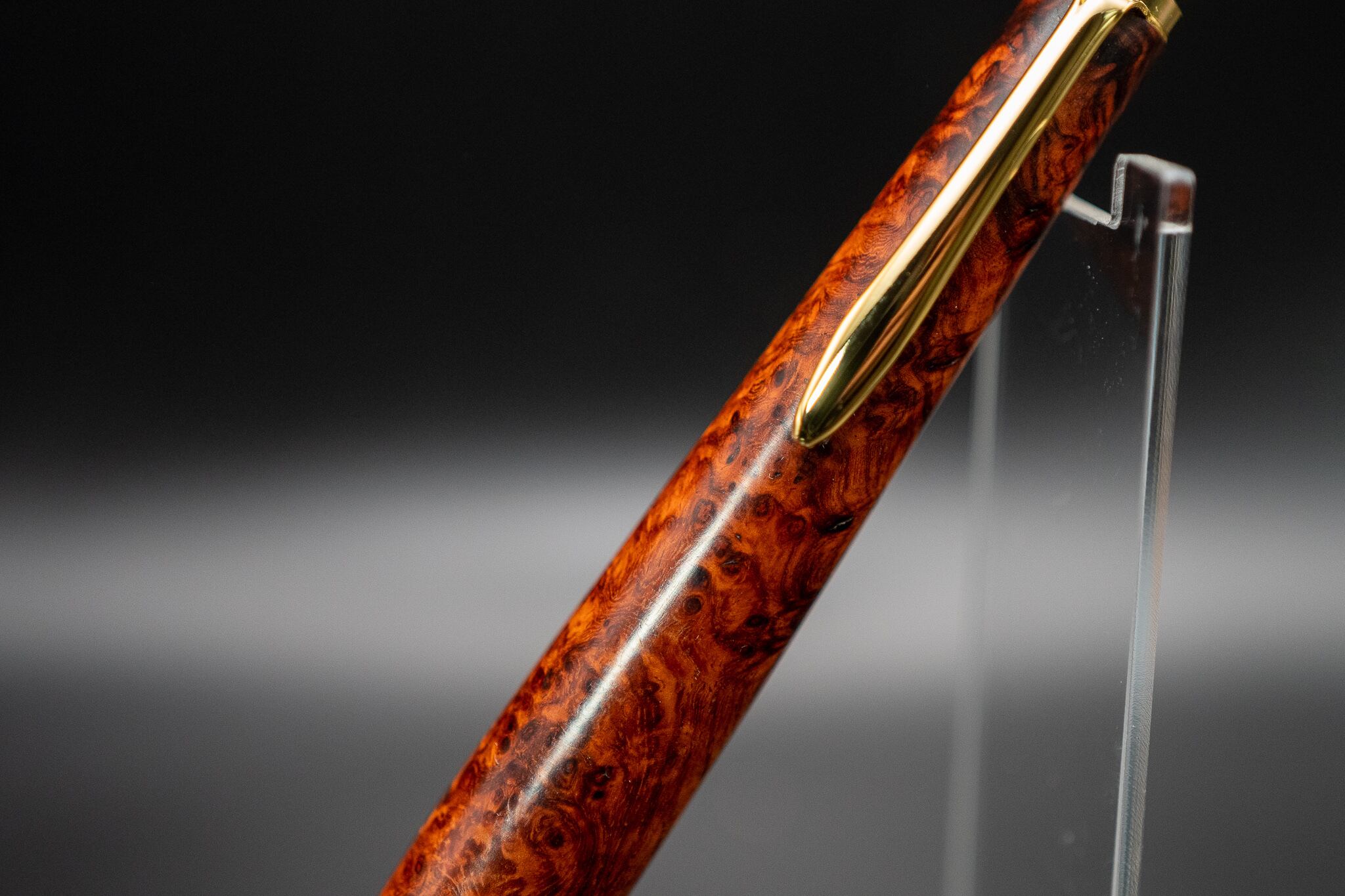 【朱色の銘木】 本花梨瘤杢極上 gold MP