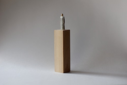 (155)wood figure-mini台付_089