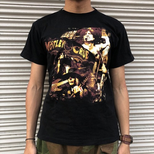 00s SHOOT MOTELEY CRUE tour Tee モトリー・クルー ツアーTシャツ バンドTシャツ 半袖Tシャツ クルーネック 黒 ブラック コットン 古着 M