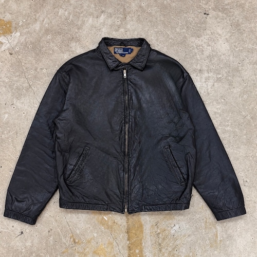 “Size M” ロゴ無 Polo Ralph Lauren Leather Jacket