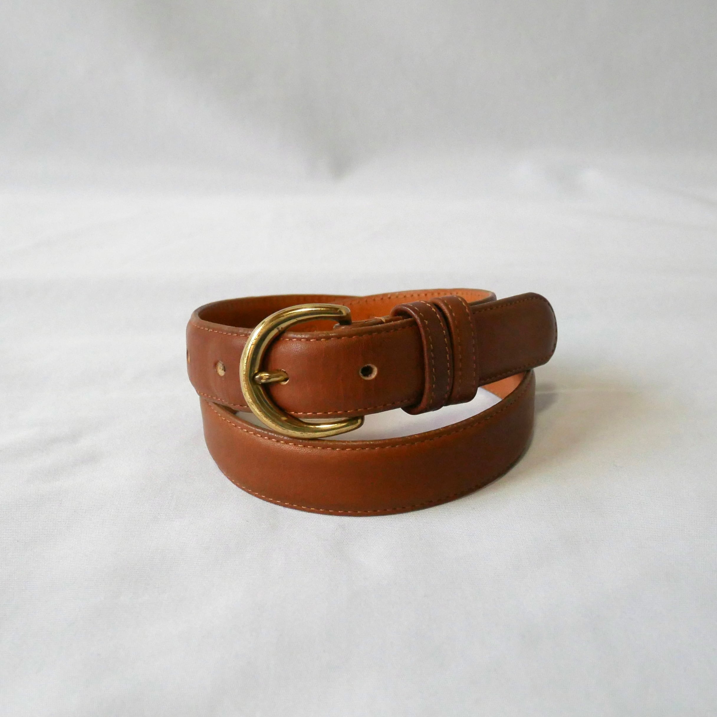 OLD COACH madein USA black leather belt オールドコーチ USA製