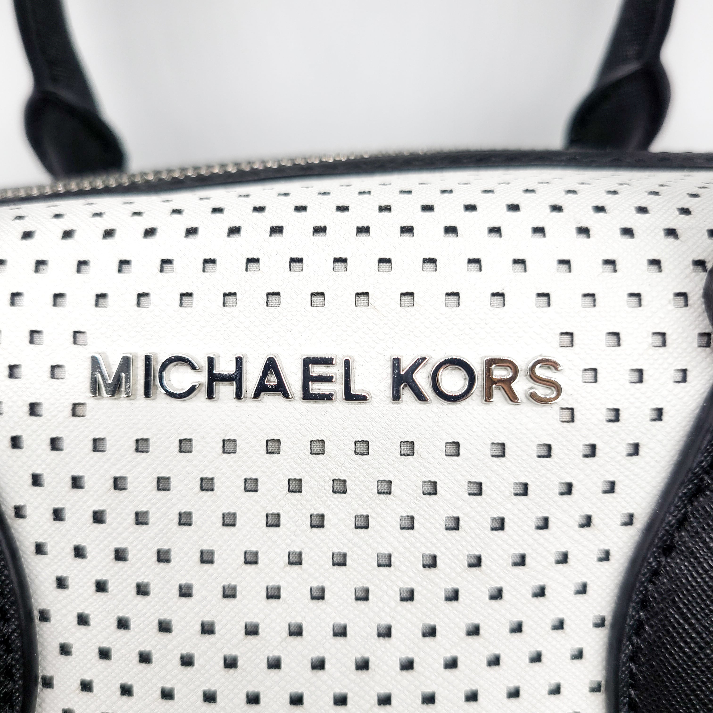 MICHAEL KORS（マイケルコース）レザー スモール ダッフル バッグ ...