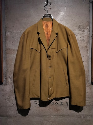 【Caka】Mustard Color Short Length Western Tailored Jacket
