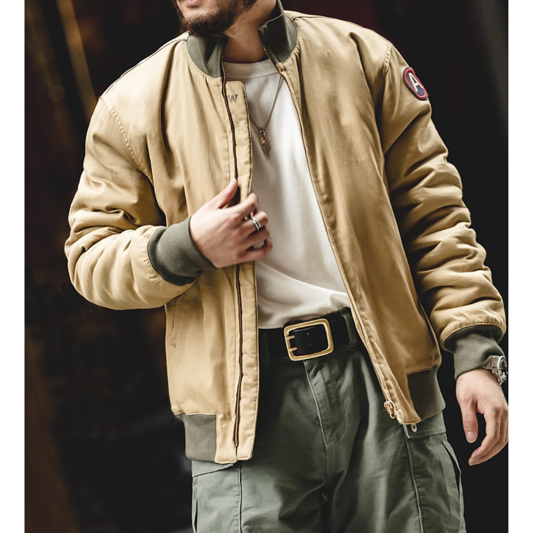 フルジップスタンドカラーボマージャケット3XLまで対応 A18111