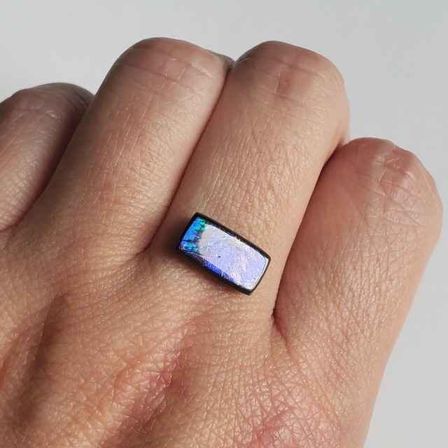 【古代の海】アンモライトのリング