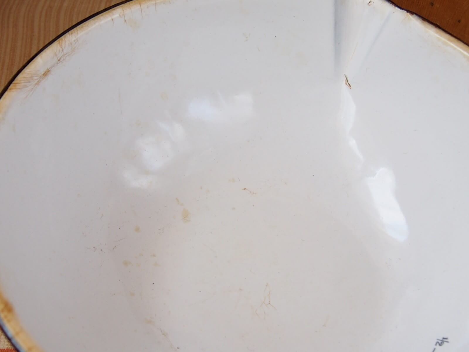 イギリスアンティーク ホーローメジャーボウル 目盛り付きボウル