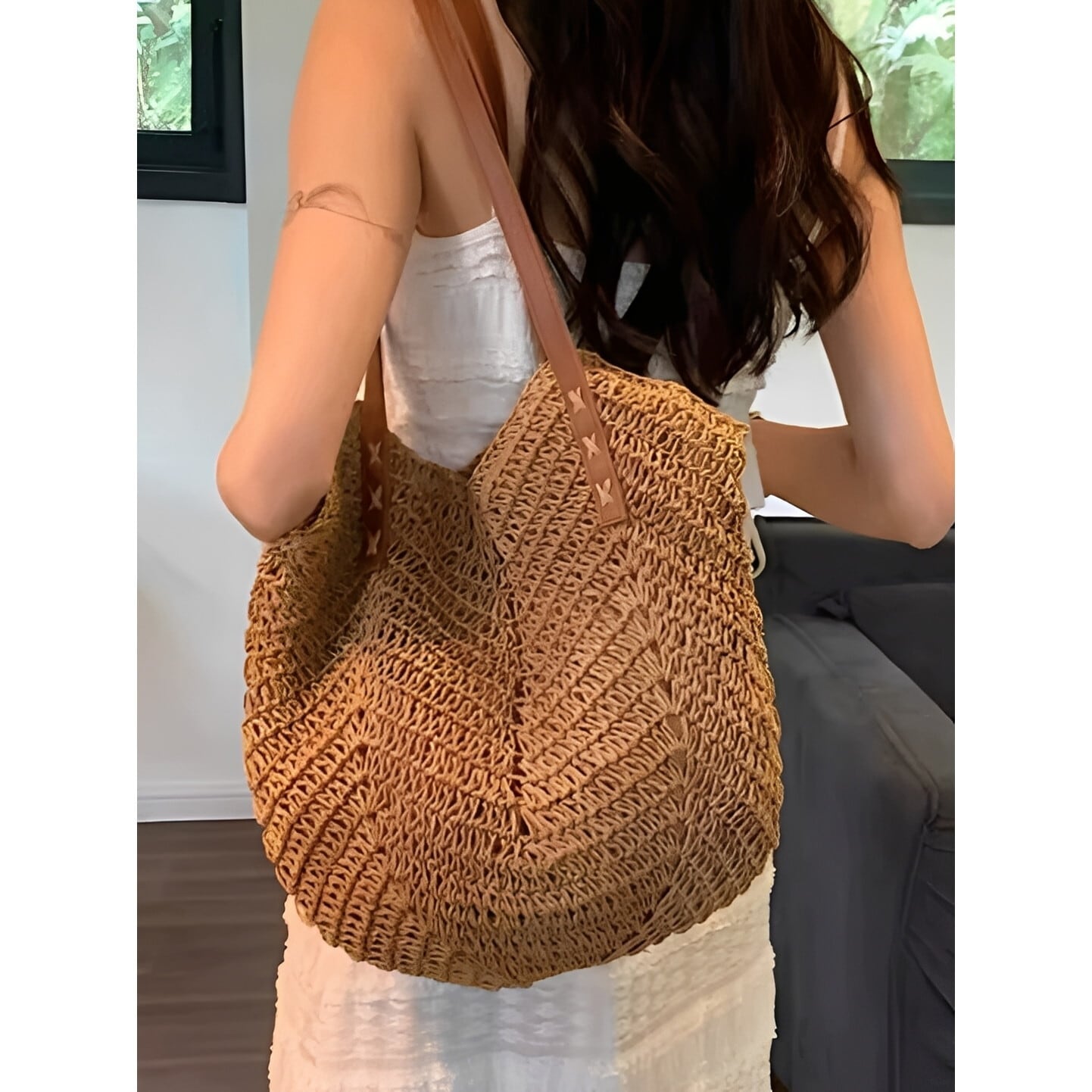 ナチュラル編みサマートートバッグ 2color RA2833