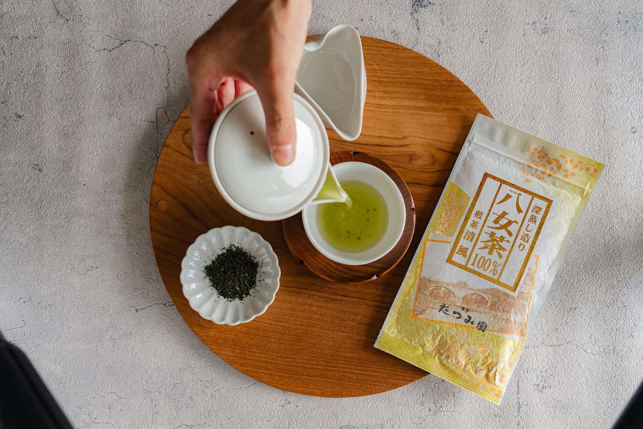 当店人気NO1.たつみ園の定番八女茶煎茶清風100g・画像2