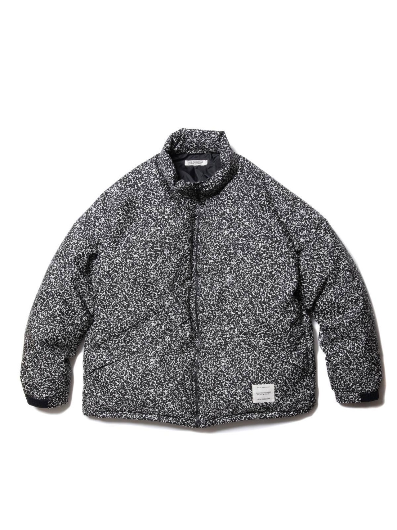 T/W Jacquard Down Jacket -Black-