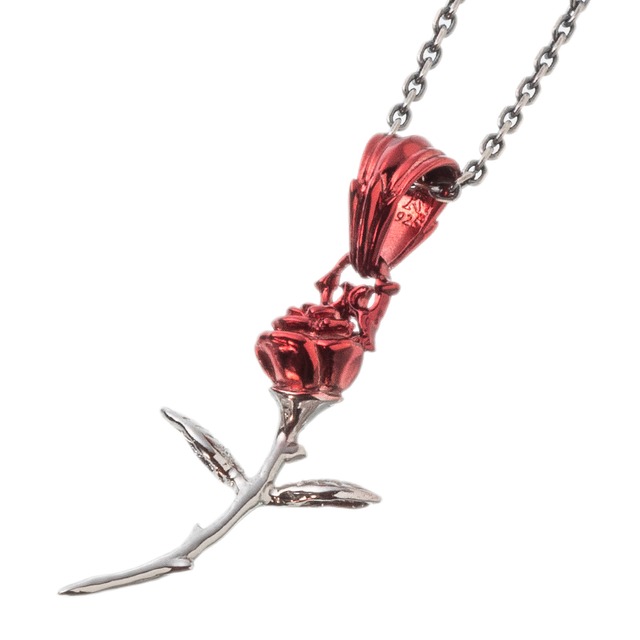 新作 レッドローズペンダント AKP0151 Red rose pendant シルバーアクセサリー Silver jewelry