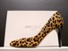 美品★JIMMY CHOO ジミーチュウ ハラコ レオパード ヒール パンプス★