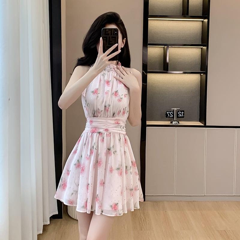 【dress】花柄ワンピース M23035