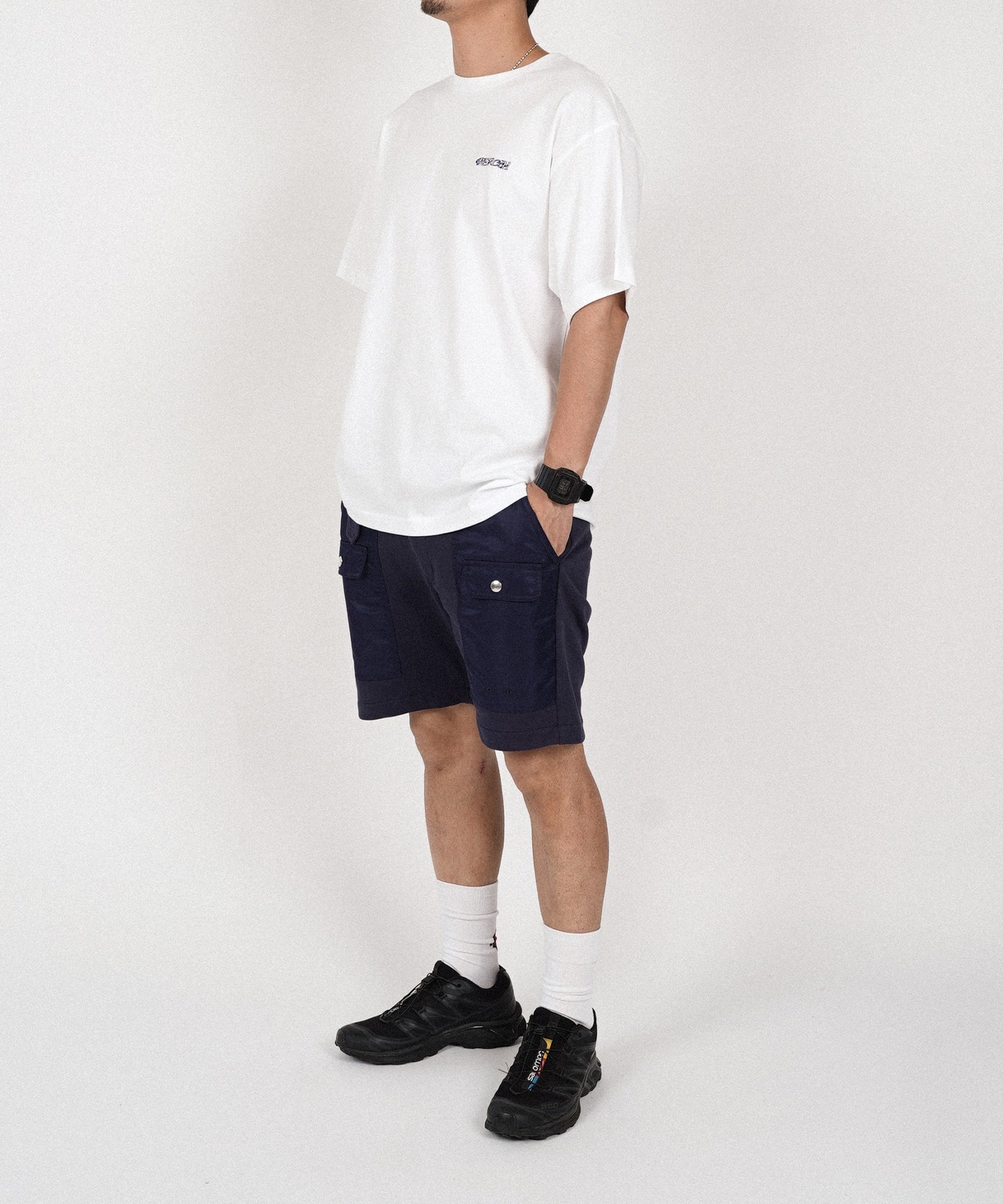 【#Re:room】SMALL LOGO EMBROIDERY T-SHIRTS［REC841］