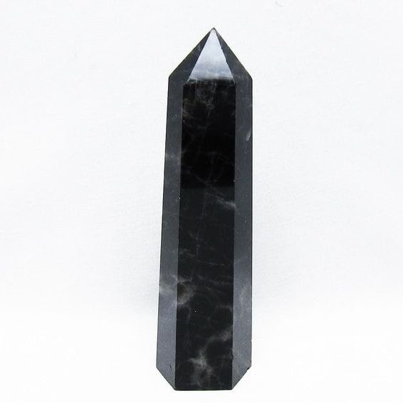 モリオン 黒水晶 六角柱 ポイント 置物 一点物 152-3676
