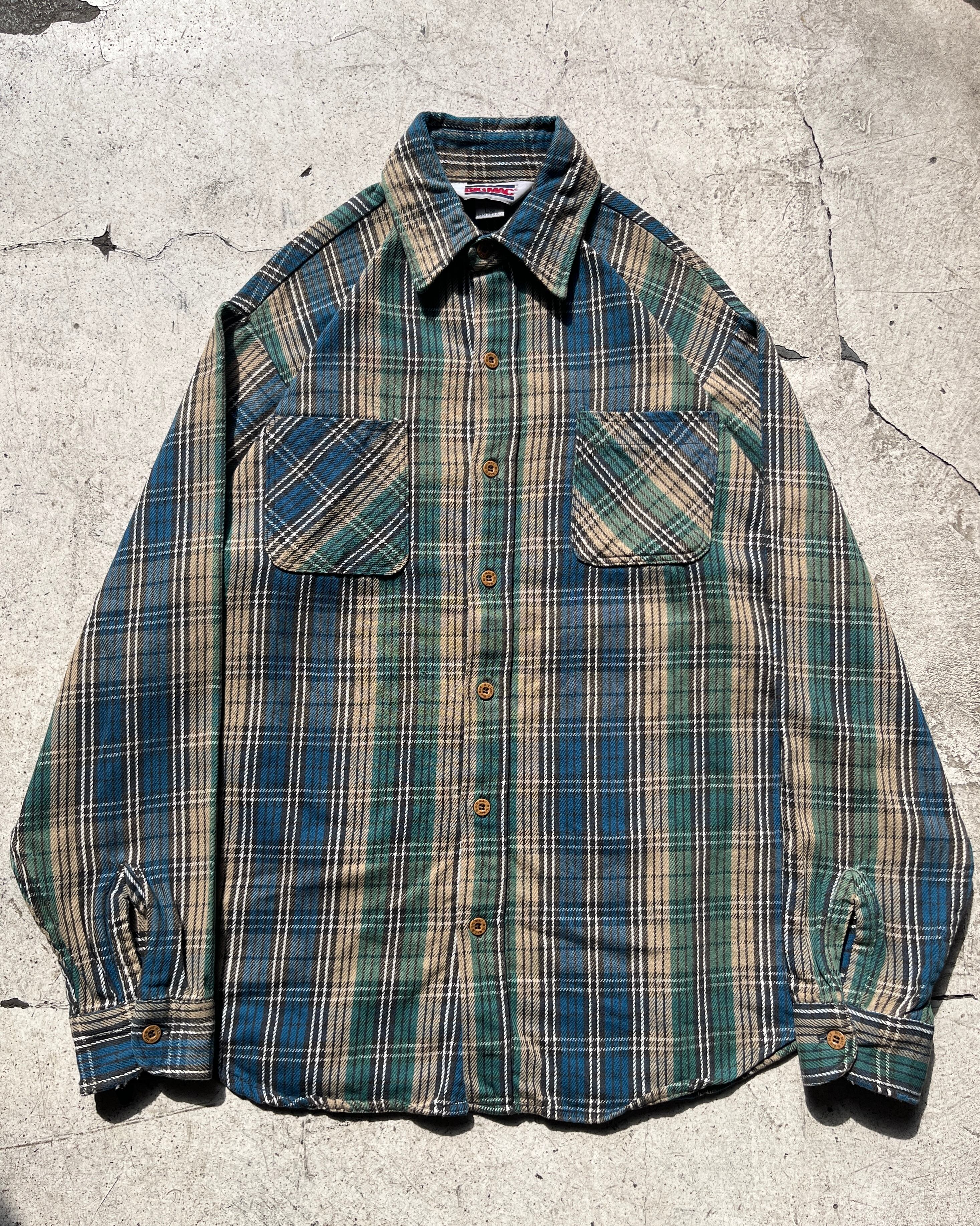70s WEAREVER Print Flannel Shirt Size L / ビンテージシャツ