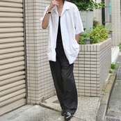 ~80's 3pocket cuba shirt white
