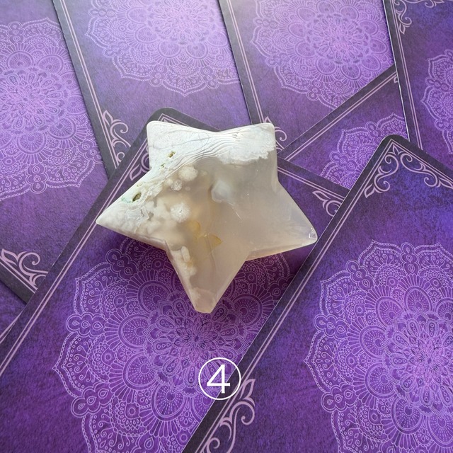 【握り石】桜メノウ  〜star〜