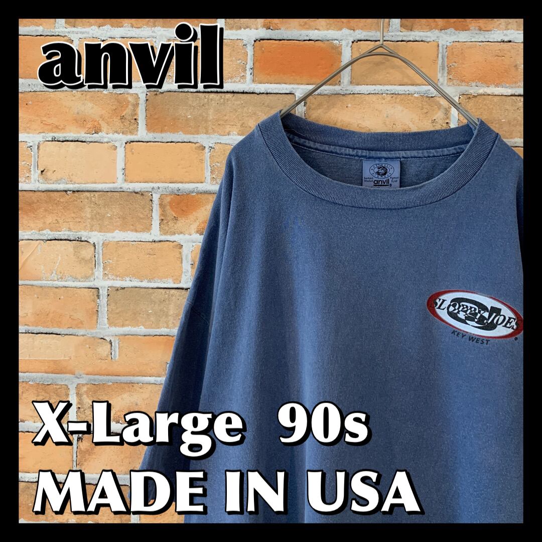 90s anvil アンビル Tシャツ バータグ オールド ヴィンテージ 希少