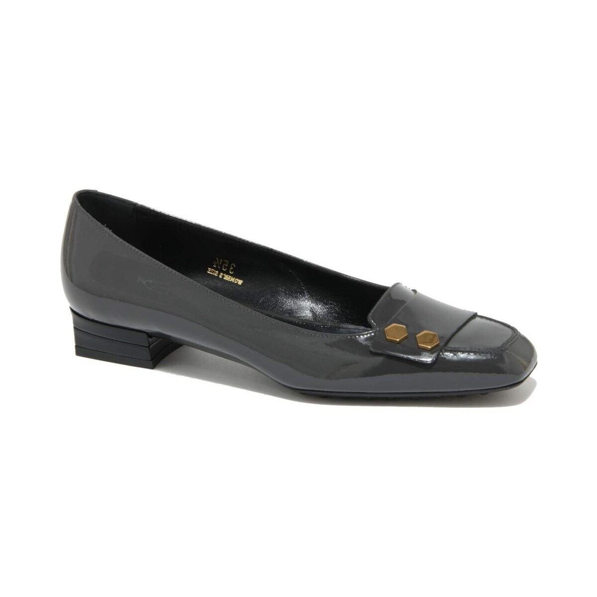 TOD'S トッズ レディース ローファー エナメル グレー