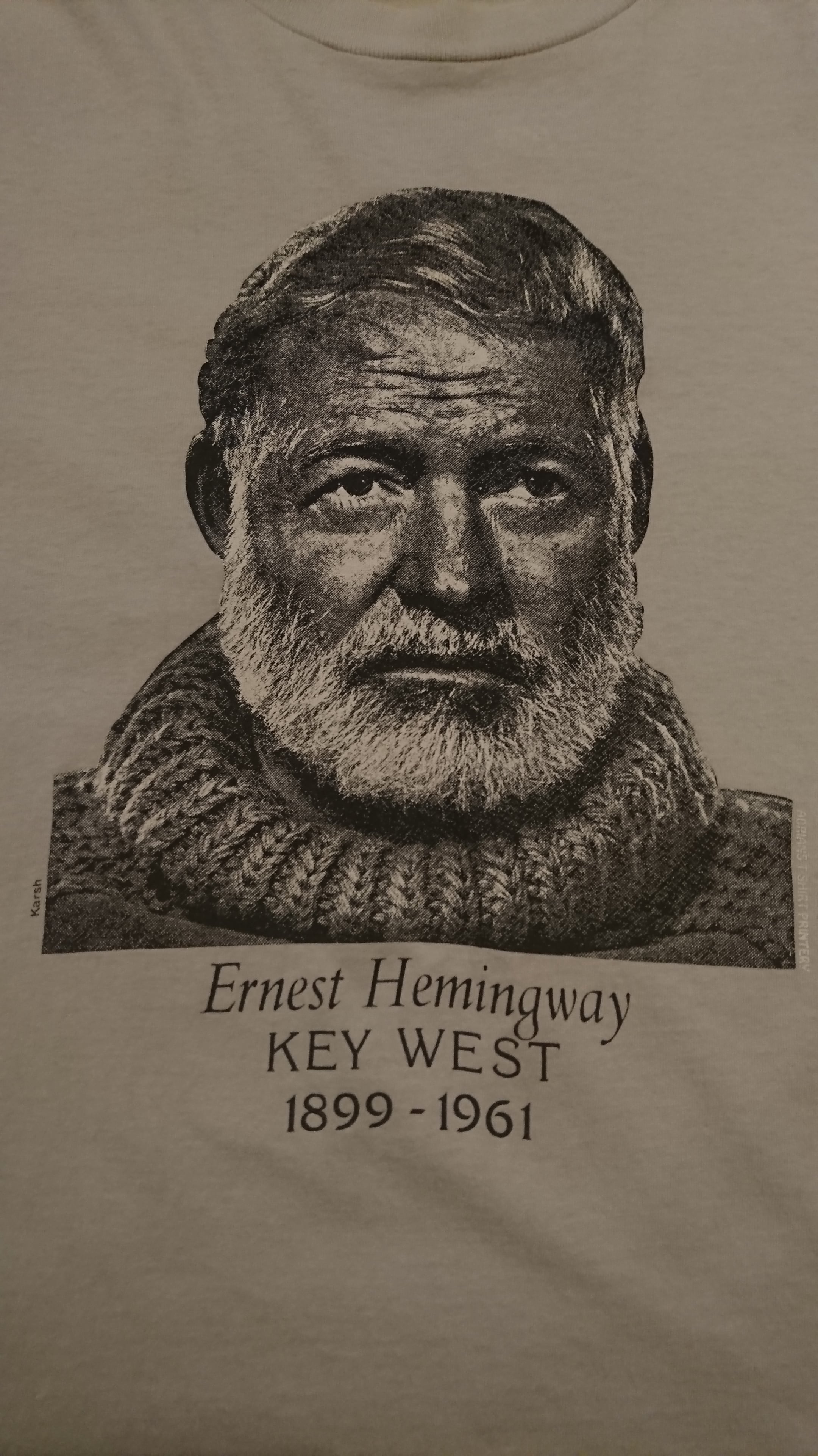90s Ernest Hemingway TEE | BOW & ARROW WEB STORE