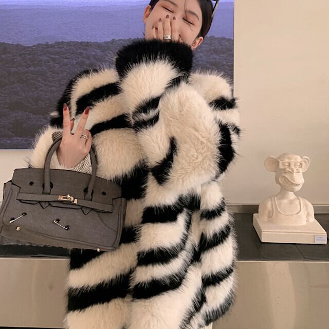 セーター レディース トップス ニット 総柄 かっこいい Vネック