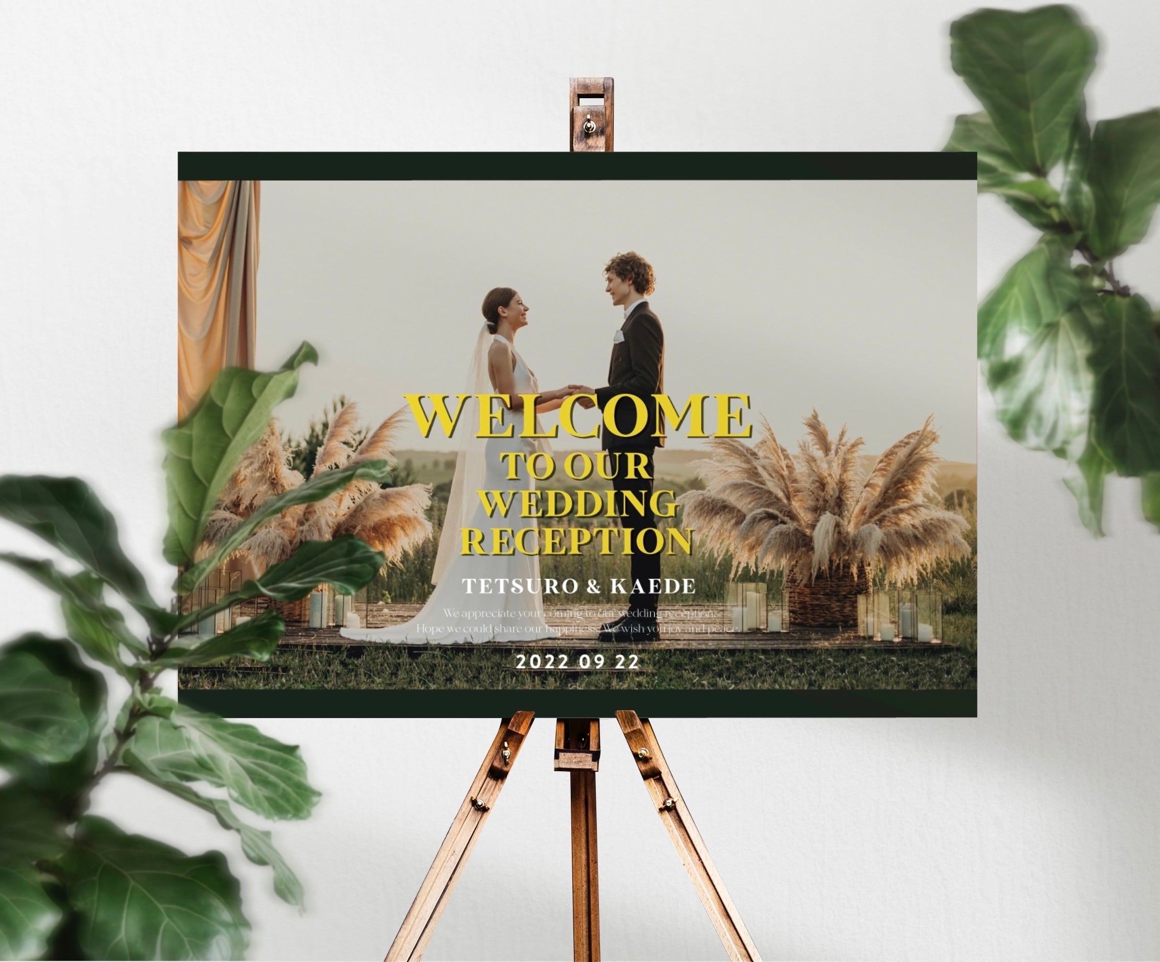 ブック風ウェルカムボード 洋画風｜ウェルカムボード｜選べるカラー｜結婚式 | HAPILY