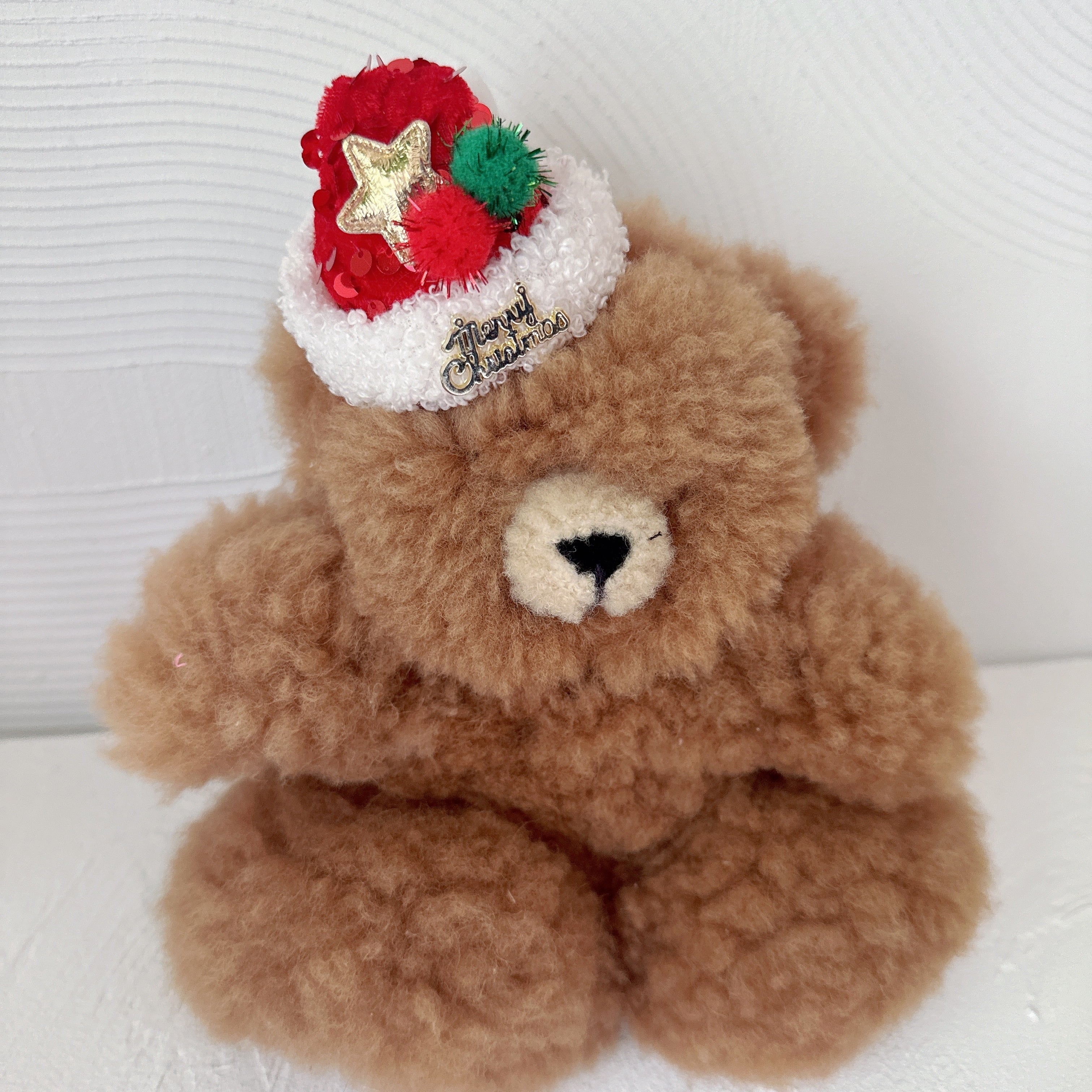 クリスマス*スパンコールサンタのお帽子ヘアバンド