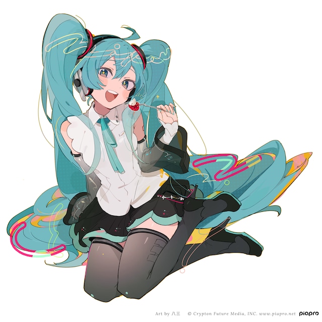 初音ミクTシャツ Art by 八三「HBD」