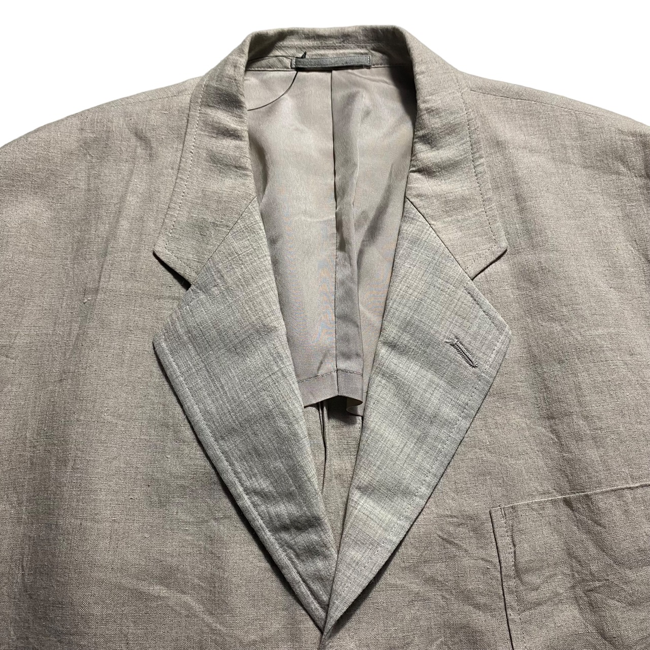 AD1995 COMME des GARCONS HOMME lapel switching linen tailored jacket