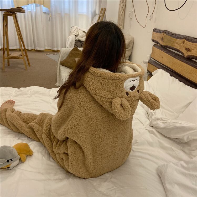 お揃い２個セット とってもキュートな着ぐるみパジャマ ルームウエア もこもこ あったか 可愛い Lamitte Deco トレンド 韓国ファッション ショップ Base店