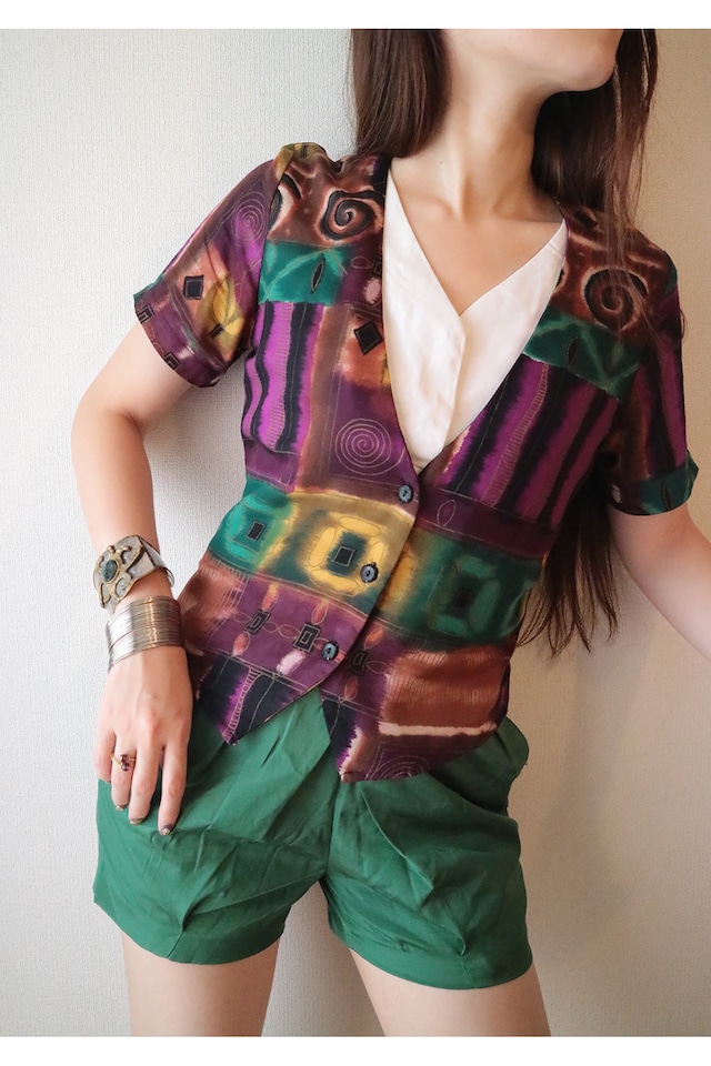 Ethnic pattern tops