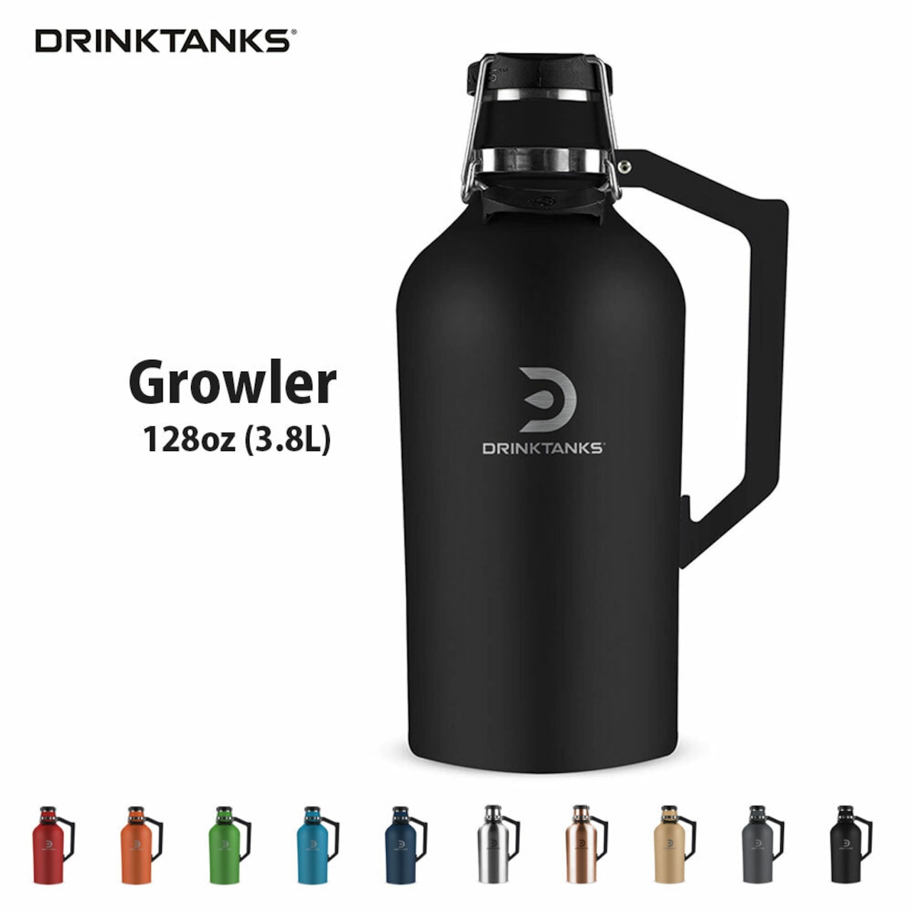 【New models】 DrinkTanks(ドリンクタンクス) 128oz (3.8L) Growler G-20-128