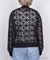 フラワーチュールシアーブルゾン (BLACK) CQ-46113H
