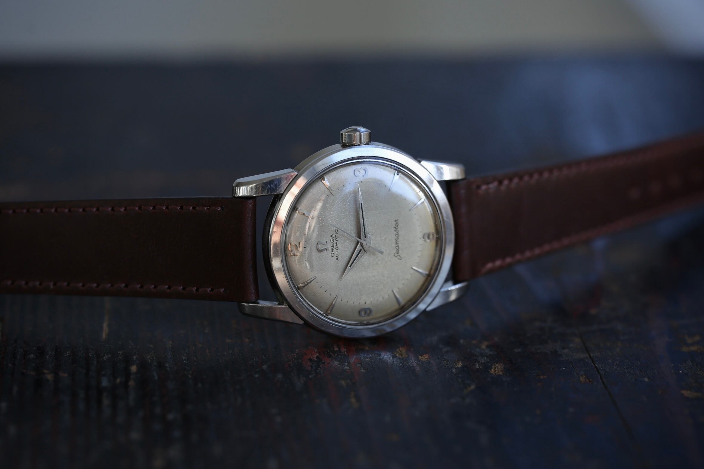 OMEGA】 1955年製 オメガ シーマスター 第三世代 2トーンダイヤル 自動