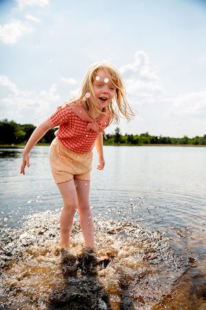 残り1点(4-5y)Knit Planet / Crochet Seaside Shorts/ CREAM＆ORANGE