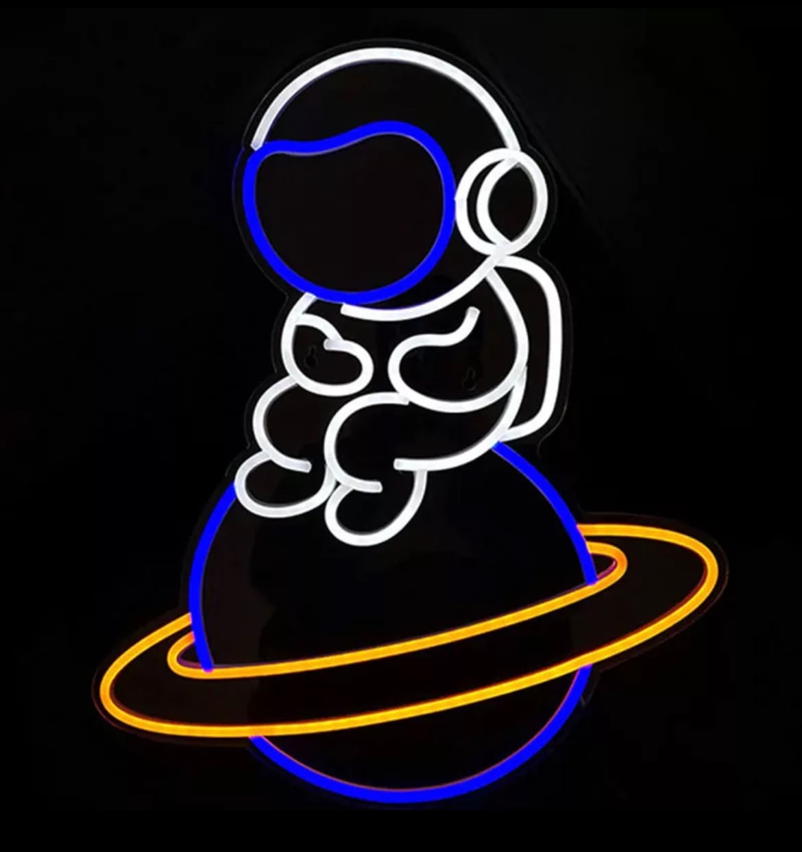 LEDネオン 宇宙飛行士と惑星 | LEDネオン看板のオーダーメイド | Pipon