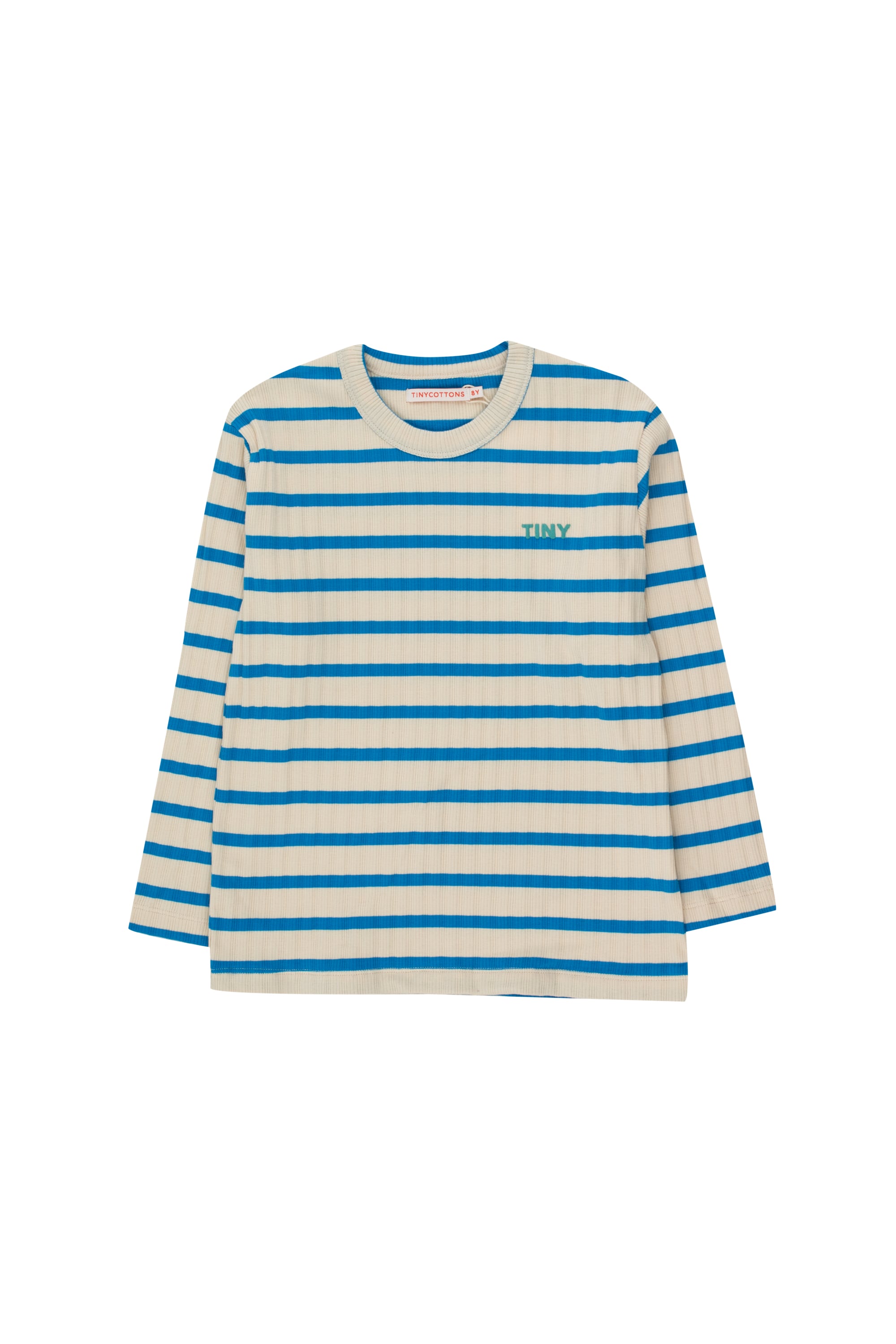 TINY COTTONS - RIB STRIPES TEE / vanilla | k&y for baby and kids