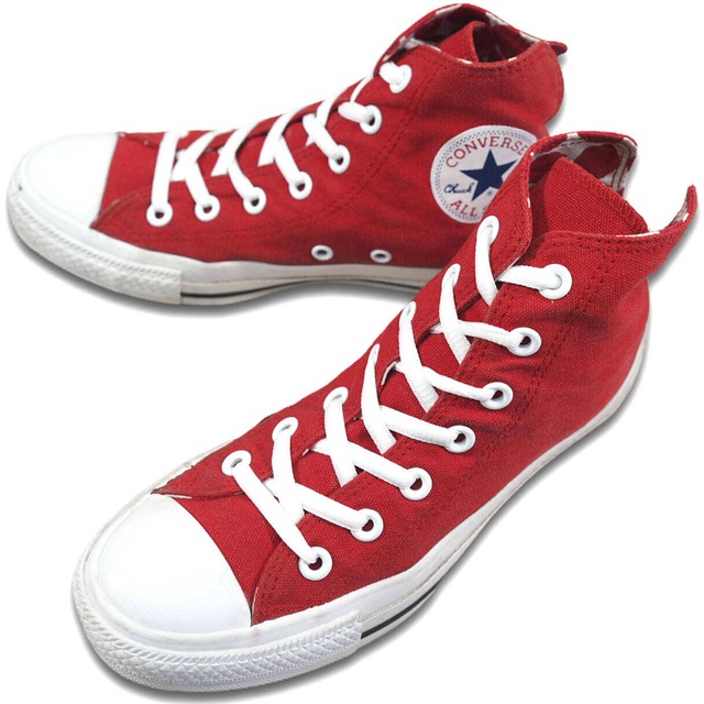HIGH CUT SNEAKERS｜CONVERSE ALL STAR｜赤｜ドット柄｜水玉｜24.0cm｜S728 | USED SHOP 3g .