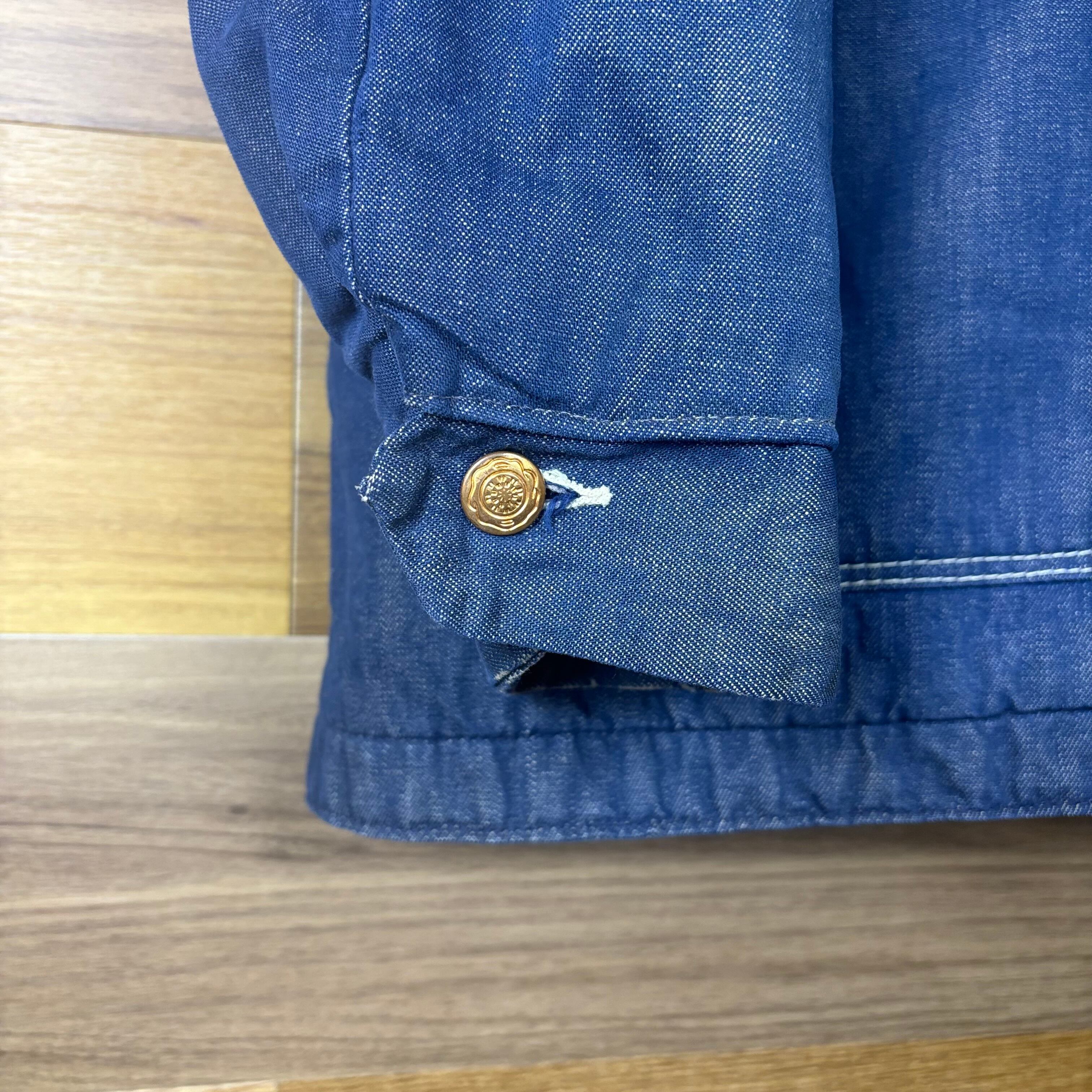 サイズ 46 70s BLUE BELL ブランケット付き デニム カバーオール