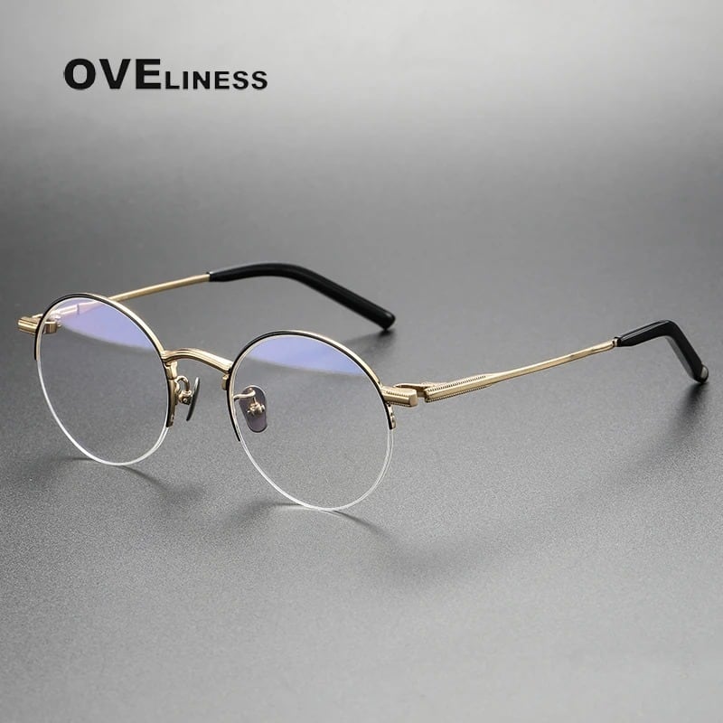 Titanium〉Vintage Retro Round Glasses【OV0002】 | Pay ID
