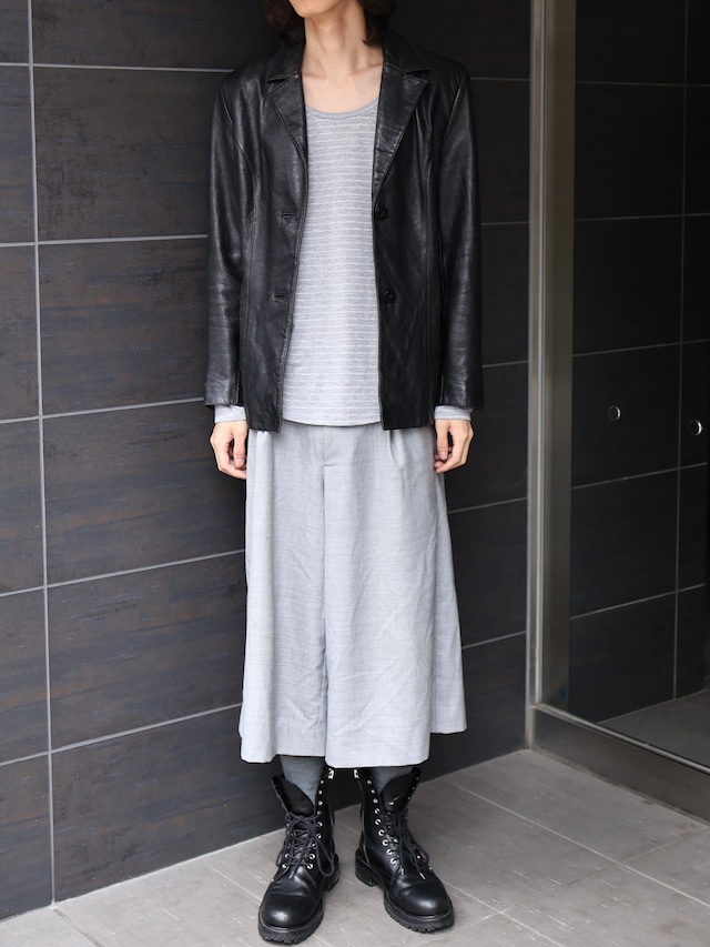 2B leather tailored jacket