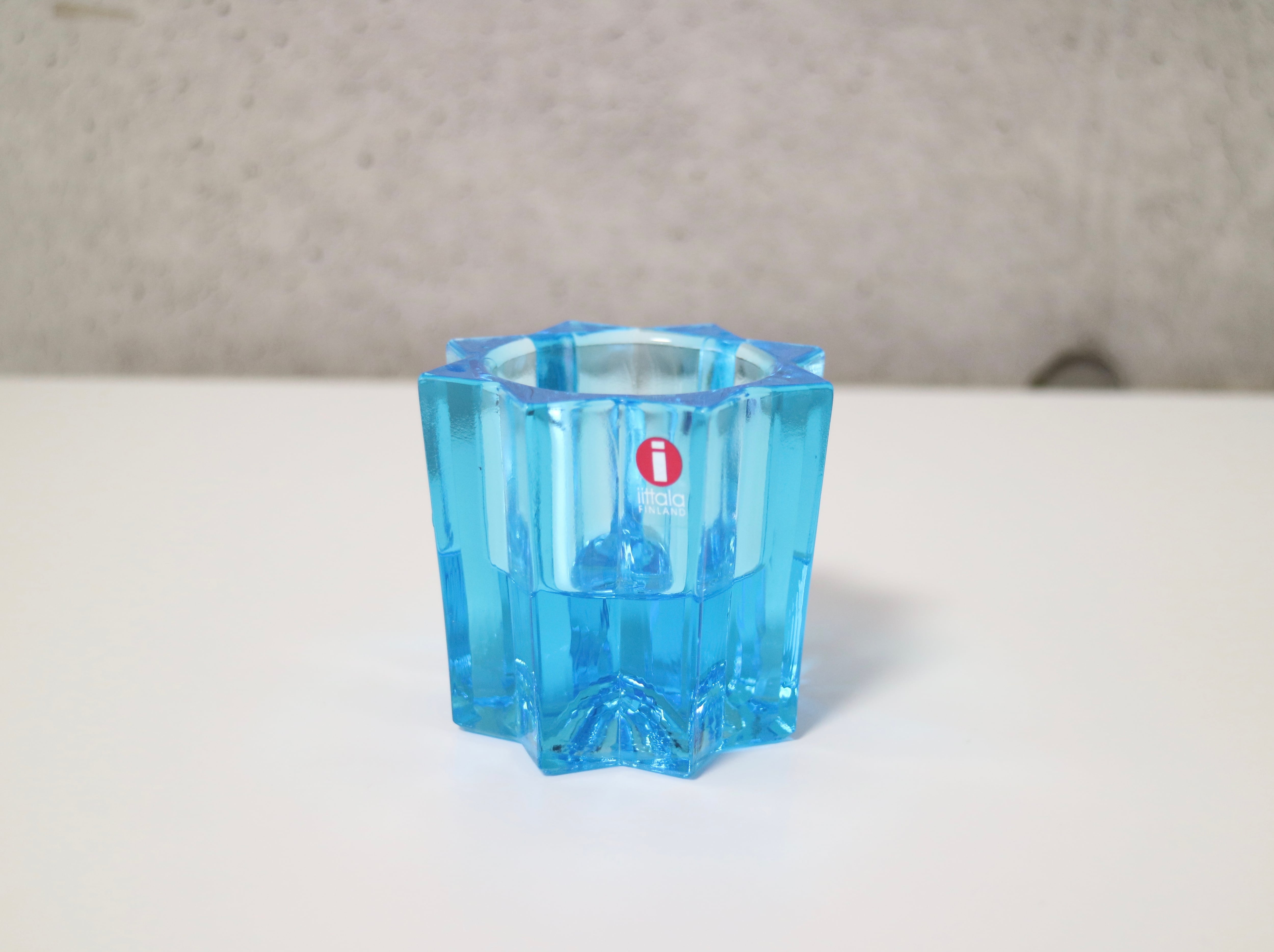 廃盤】Iittalaイッタラ / Tahti キャンドルホルダー スカイブルー 水色