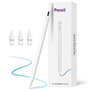 【在庫のみ】タッチペン iPad用ペンシル アップルペンシル代用ペン 20分急速充電 スタイラスペン 超高精度 1.5mm極細 高感度 iPad専用 ペンシル 傾き感知/磁気吸着/パームリジェクション タッチペン タブレット 2018年以降iPad/Pro/Air/mini対応 交換ペン先3個入り (ホワイト)