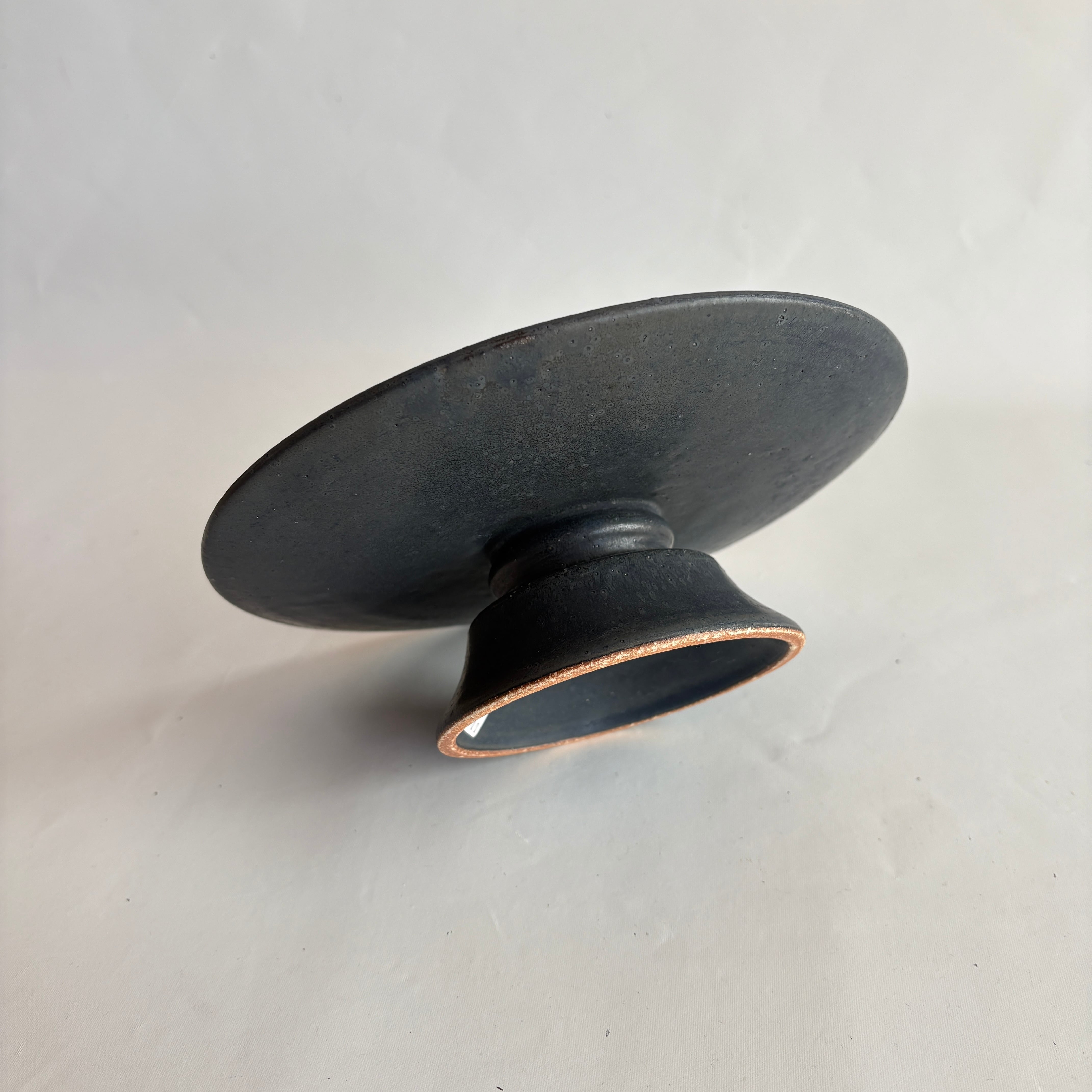 【新品未使用】石原ゆきえ　コンポート　黒 石原ゆきえ コンポート 黒 大 | 月森 utsuwa&gallery tsukimori