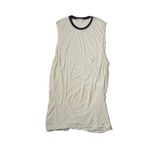 balenciaga   sleeveless  border  casual summer dress