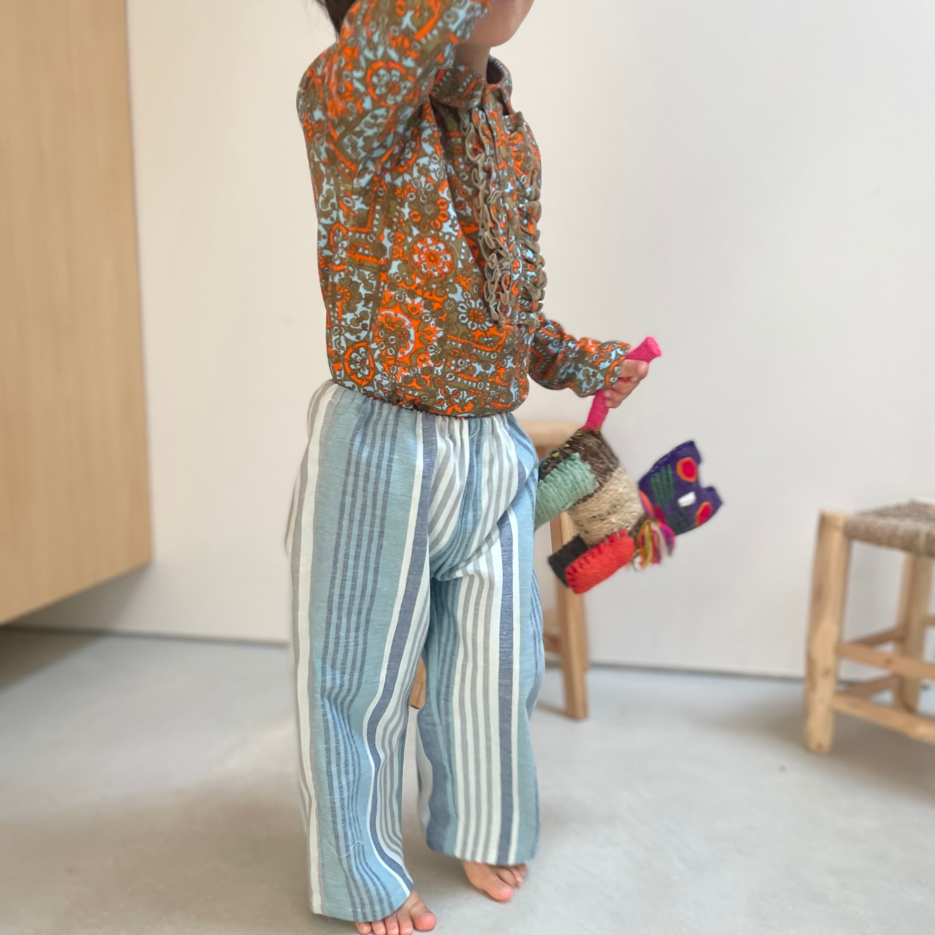 blue stripe pants | worzoi