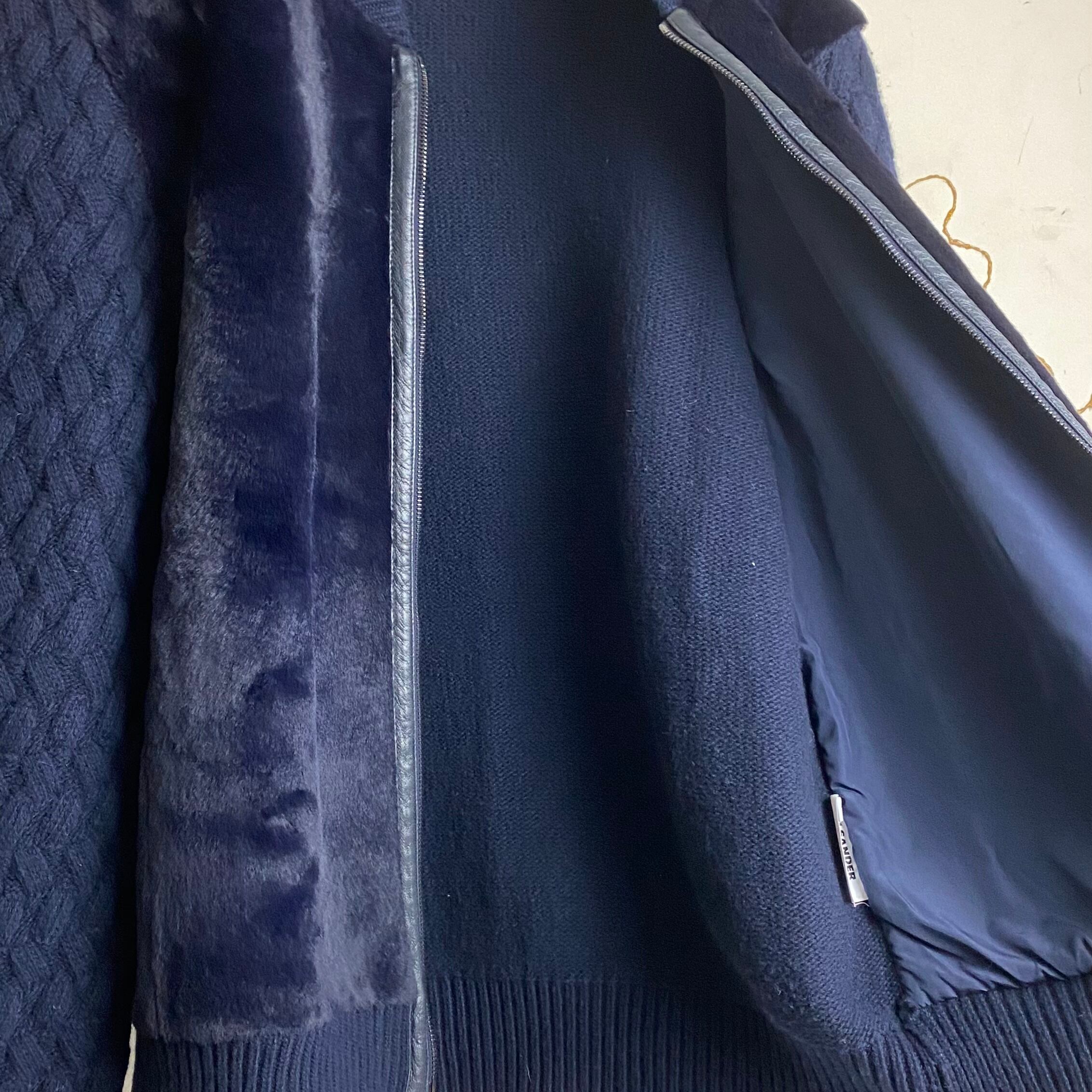 JIL SANDER fur switching drivers knit | NOIR ONLINE