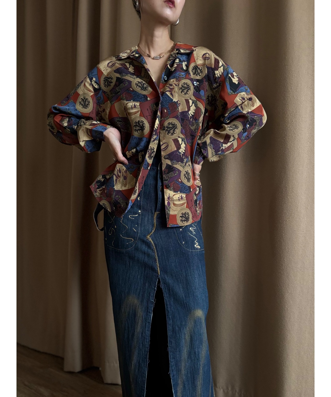 deep color abstract shirt-4993-9