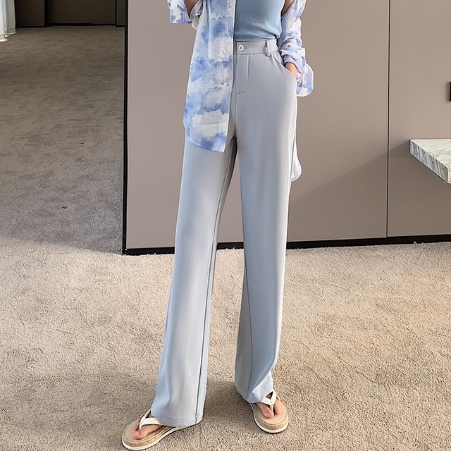 パンツ レディース 春夏 秋冬 春 夏 秋 冬 白 黒 ボトムス ワイドパンツ ストレート フォーマル Ol ビジネス きれいめ デートコーデ ゆったり 体型カバー カジュアル ホワイト ベージュ グレー ライトブルー ブラック オフィス 定番 大人 お出かけ デート オフィスカジュアル
