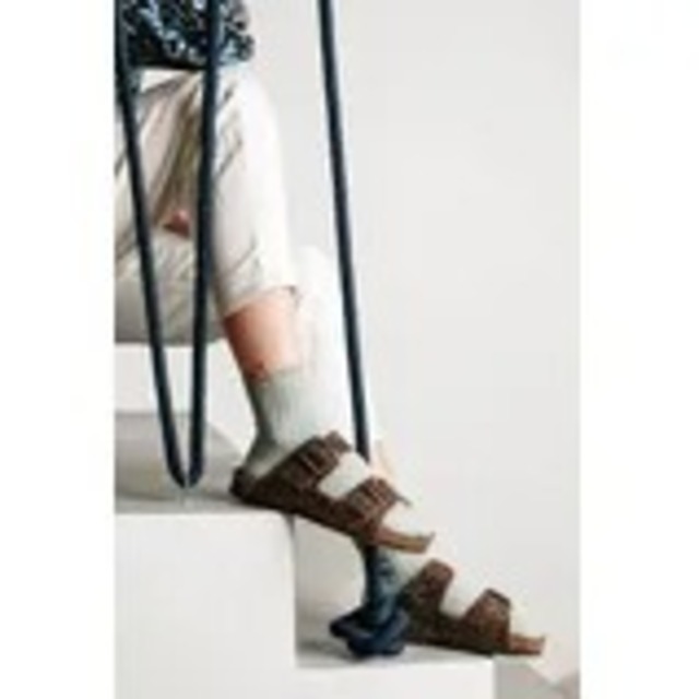 即納【Collegien】コレジアンCyril - Ribbed Ankle Socks with C Label - Vert Forêt